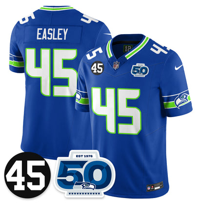 Seattle Seahawks Vapor Limited Jersey - Honor Kenny Easley - All Stitched