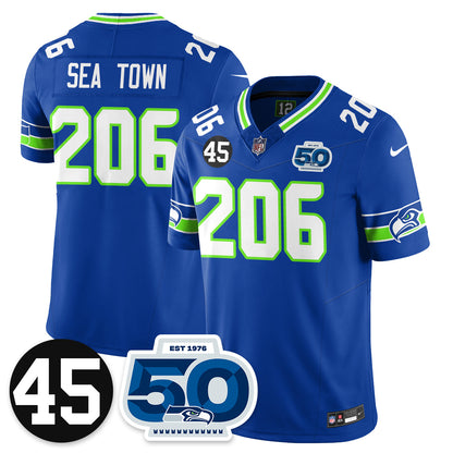 Seattle Seahawks Vapor Limited Jersey - Honor Kenny Easley - All Stitched