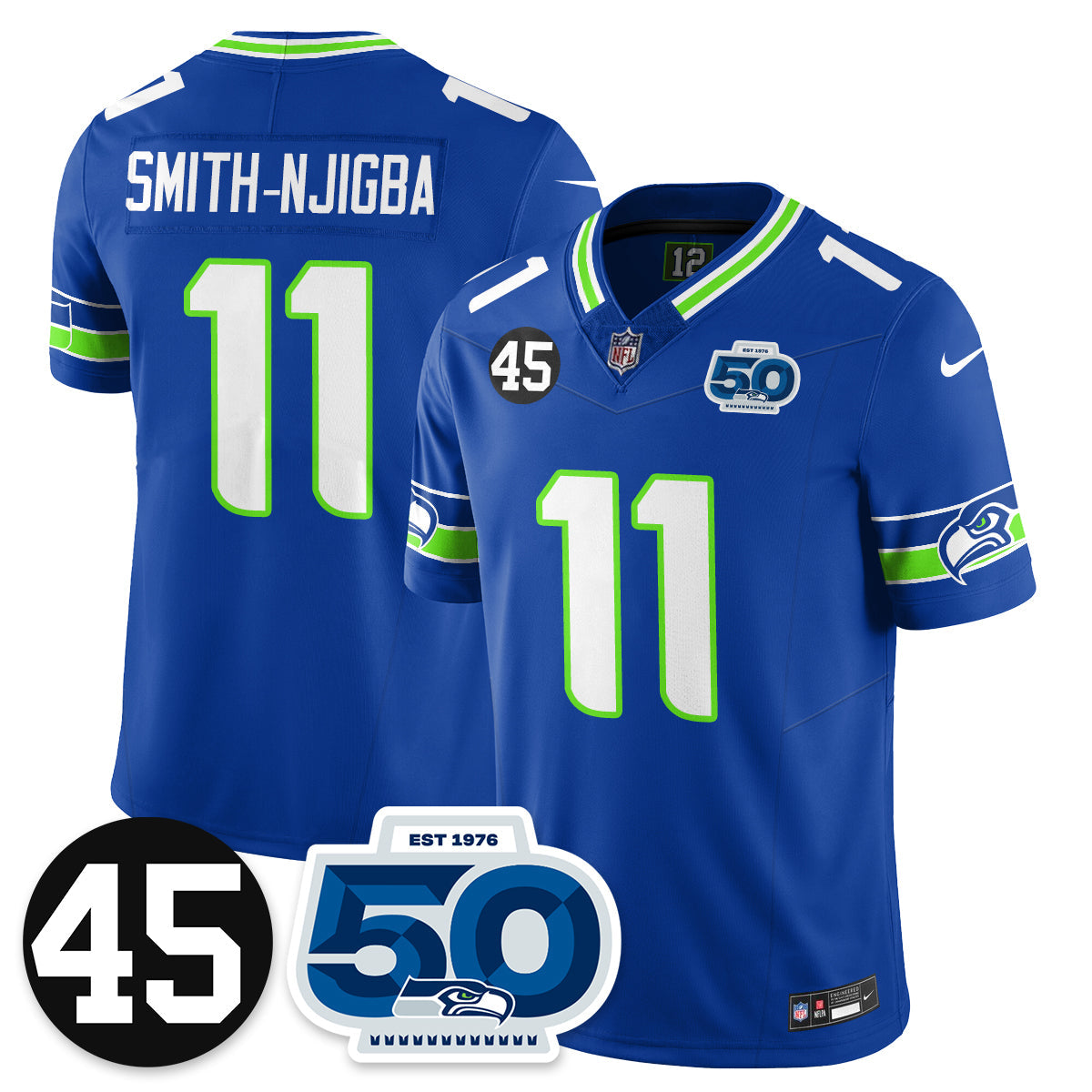 Seattle Seahawks Vapor Limited Jersey - Honor Kenny Easley - All Stitched