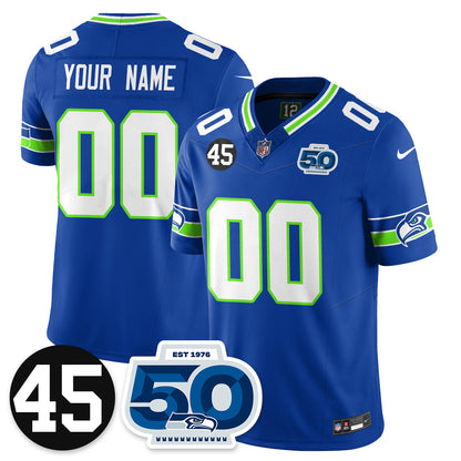 CustomSEA Vapor Limited Jersey - Honor Kenny Easley - All Stitched