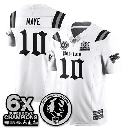 NE Gothic 6x Champions Patch Vapor Limited Jersey - John Madden Patch - All Stitched