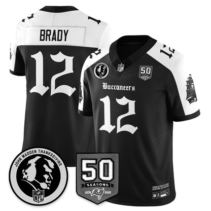 TB Gothic Vapor Limited Jersey - John Madden Patch - All Stitched