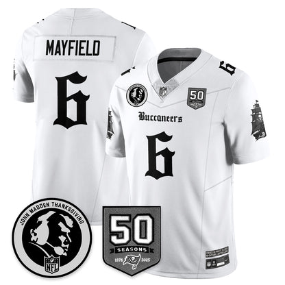 TB Gothic Vapor Limited Jersey - John Madden Patch - All Stitched