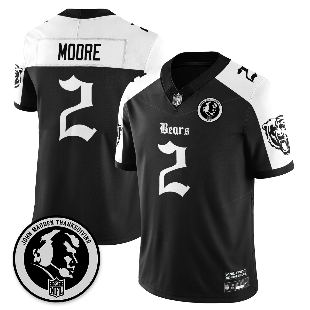 CHI Gothic Vapor Limited Jersey - John Madden Patch - All Stitched