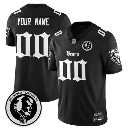 Custom CHI Gothic Vapor Limited Jersey - John Madden Patch - All Stitched