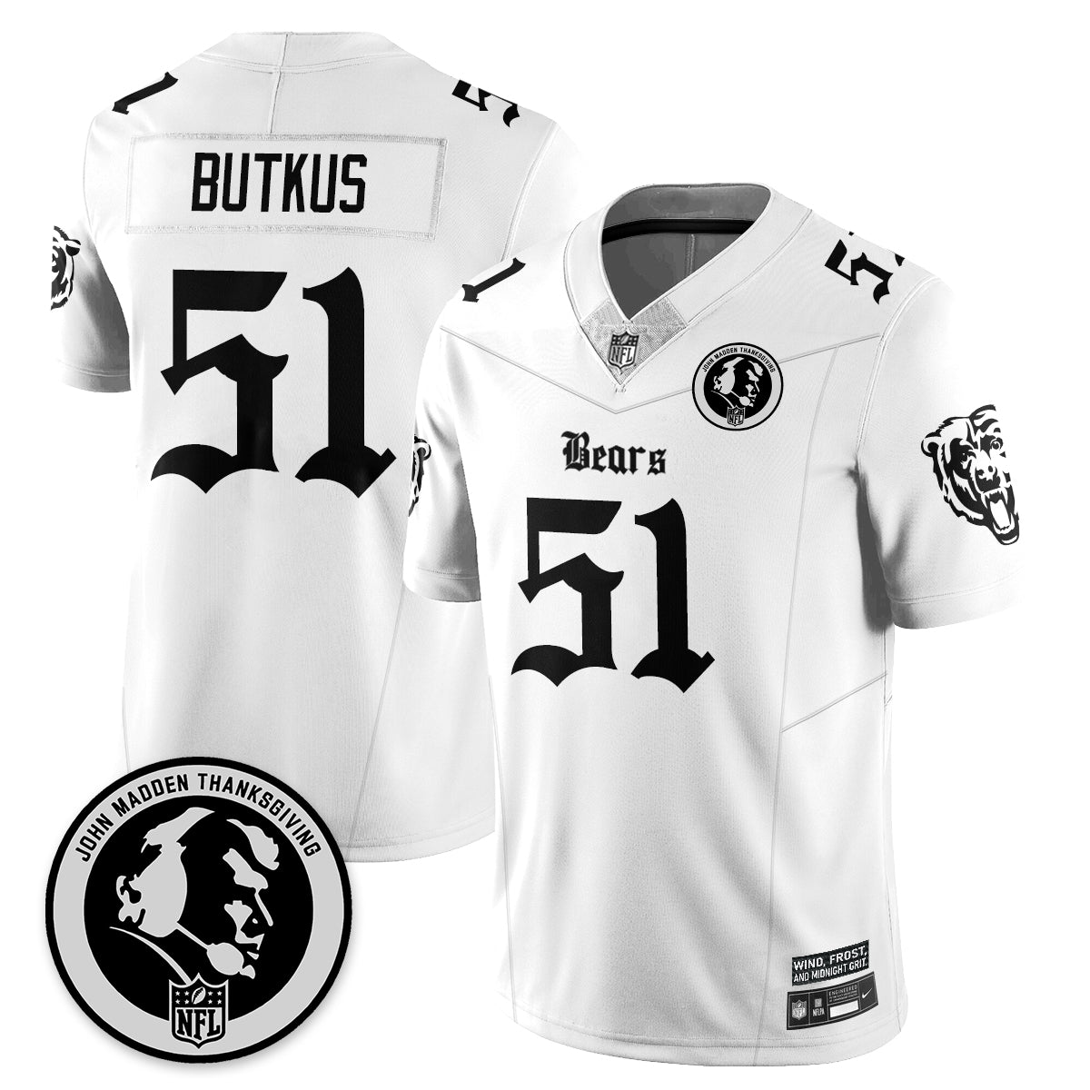 CHI Gothic Vapor Limited Jersey - John Madden Patch - All Stitched