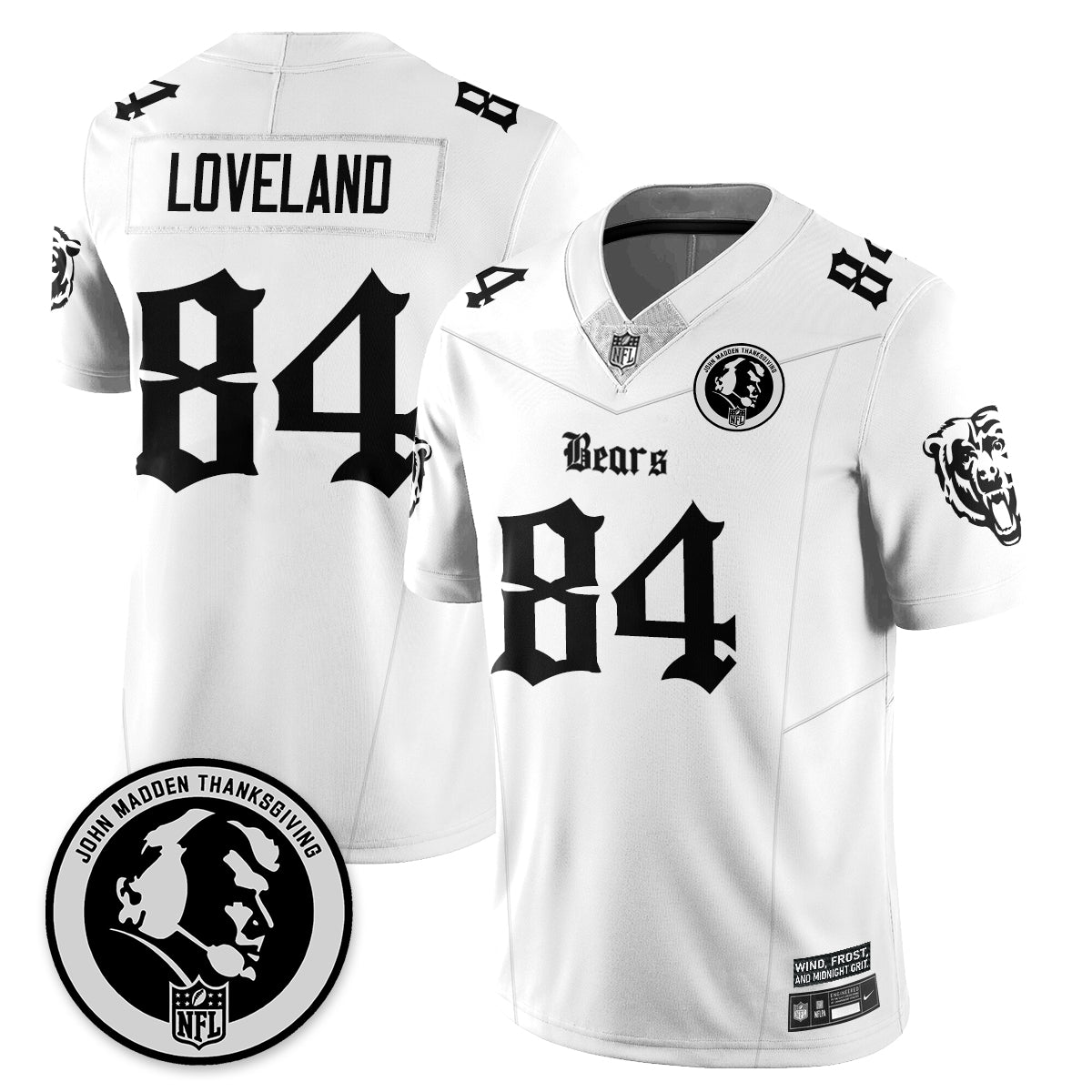 CHI Gothic Vapor Limited Jersey - John Madden Patch - All Stitched