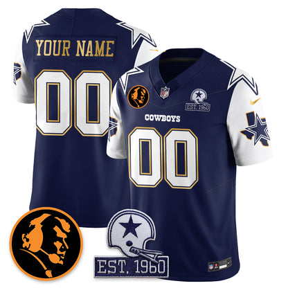 DAL Vapor Limited Gold Custom Jersey - John Madden Patch - All Stitched
