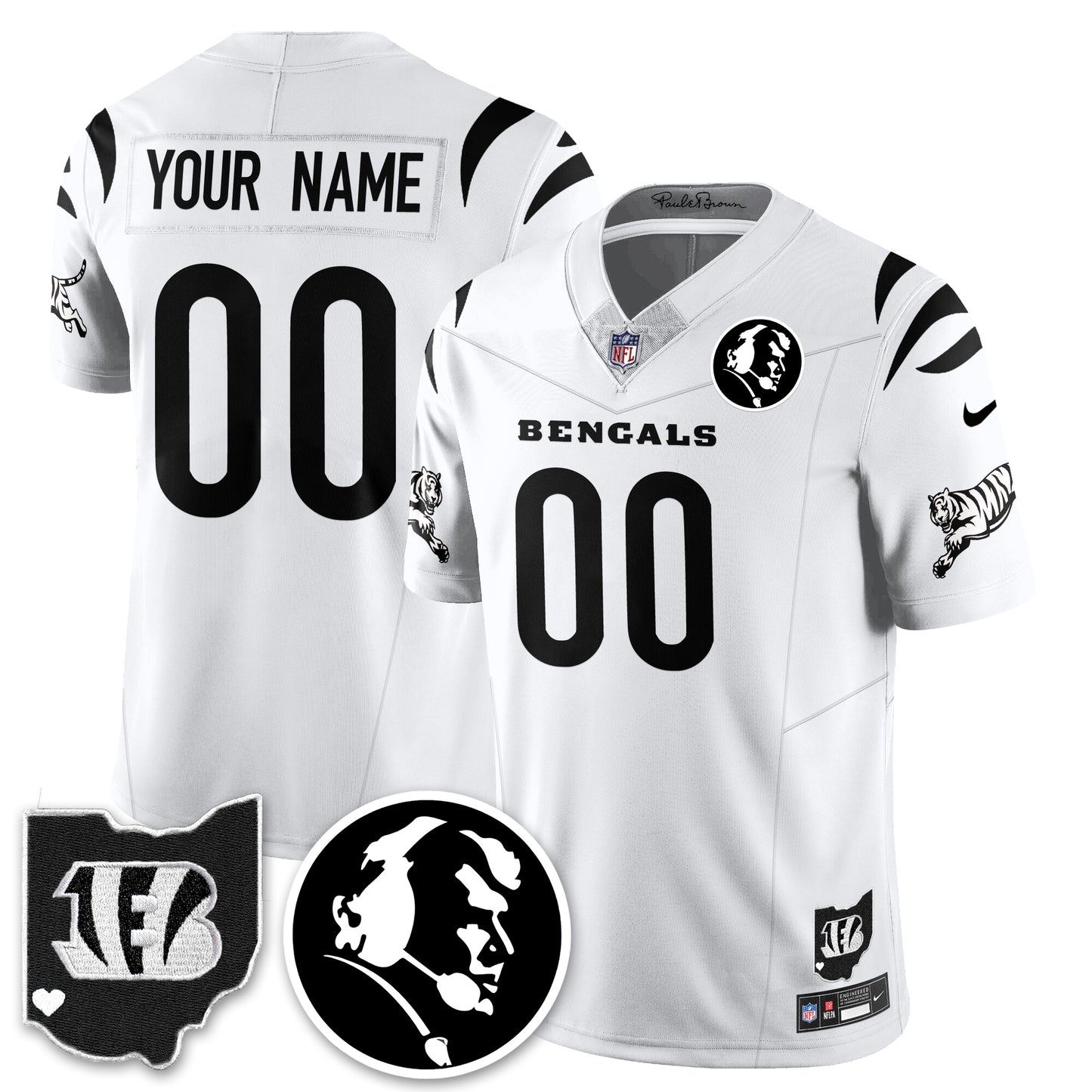 CIN Vapor Limited Custom Jersey - John Madden Patch - All Stitched