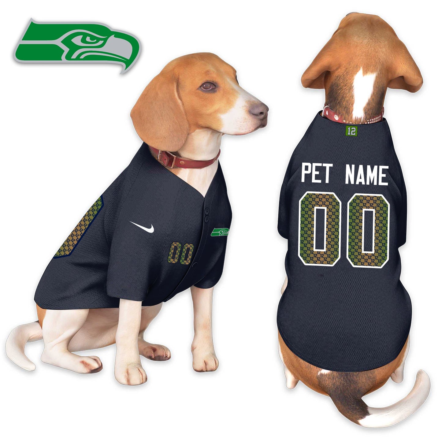 Seattle Seahawks “Rivalries” Pet Coat