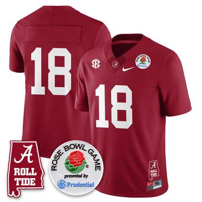 BAMA Rose Bowl Vapor Limited Jersey - All Stitched