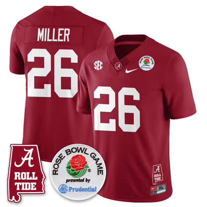 BAMA Rose Bowl Vapor Limited Jersey - All Stitched