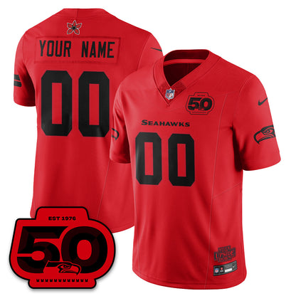 Seattle Seahawks 'Stranger Things Edition' Vapor Limited Jersey - All Stitched