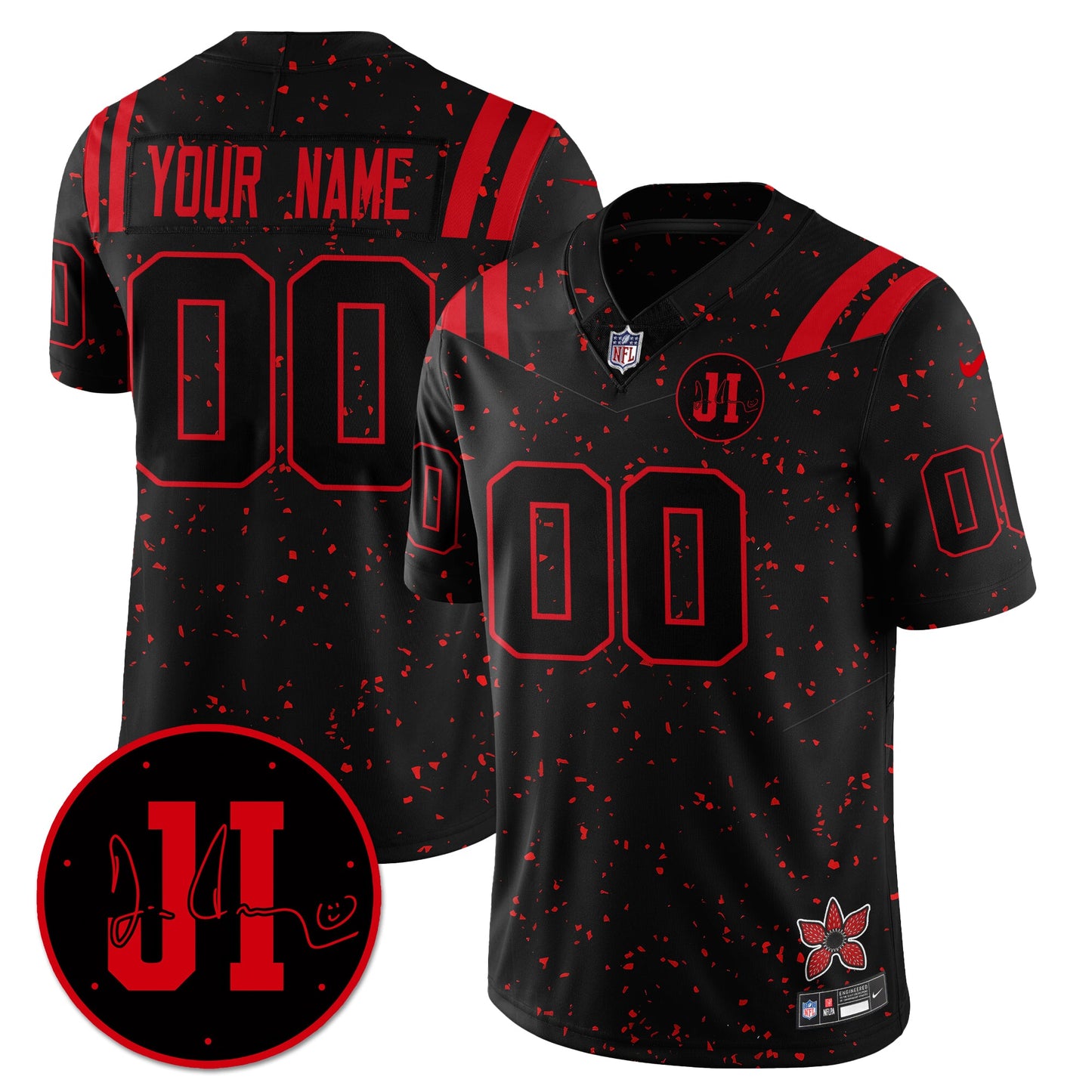 Custom IND 'Stranger Things Edition' Vapor Limited Jersey - All Stitched
