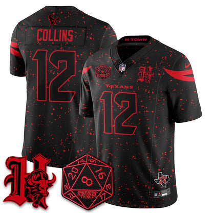 HOU 'Stranger Things Edition' Vapor Limited Jersey - All Stitched