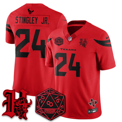 HOU 'Stranger Things Edition' Vapor Limited Jersey - All Stitched