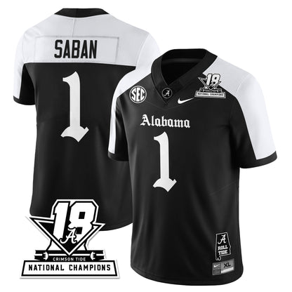 BAMA 18x-Time National Champions Gothic Vapor Limited Jersey - All Stitched