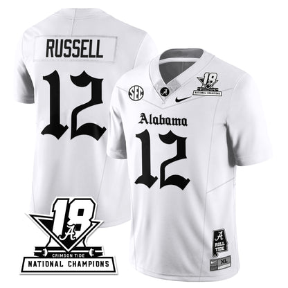 BAMA 18x-Time National Champions Gothic Vapor Limited Jersey - All Stitched