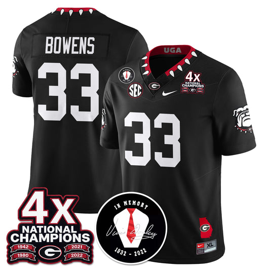 UGA 4x-Time National Champions Vapor Limited Jersey - All Stitched