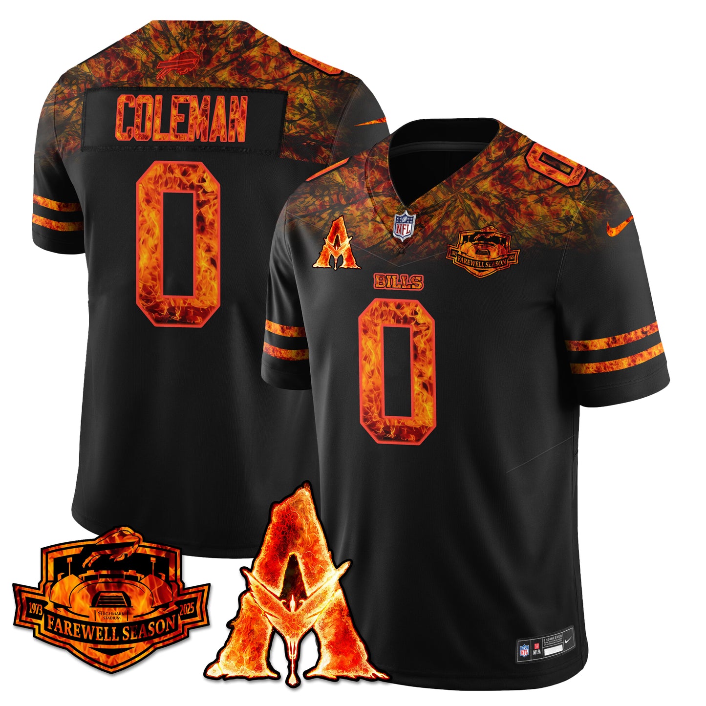 BUF x Avatar 3 Fire and Ash Jersey - Stitched