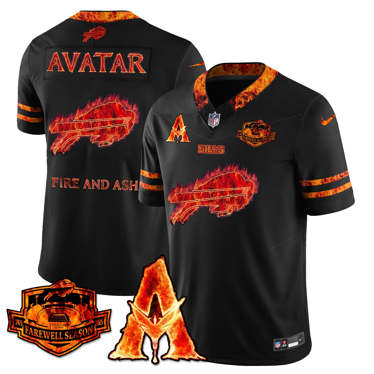 BUF x Avatar 3 Fire and Ash Jersey - Stitched
