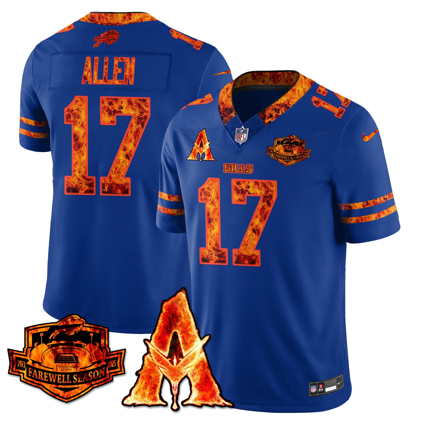 BUF x Avatar 3 Fire and Ash Jersey - Stitched