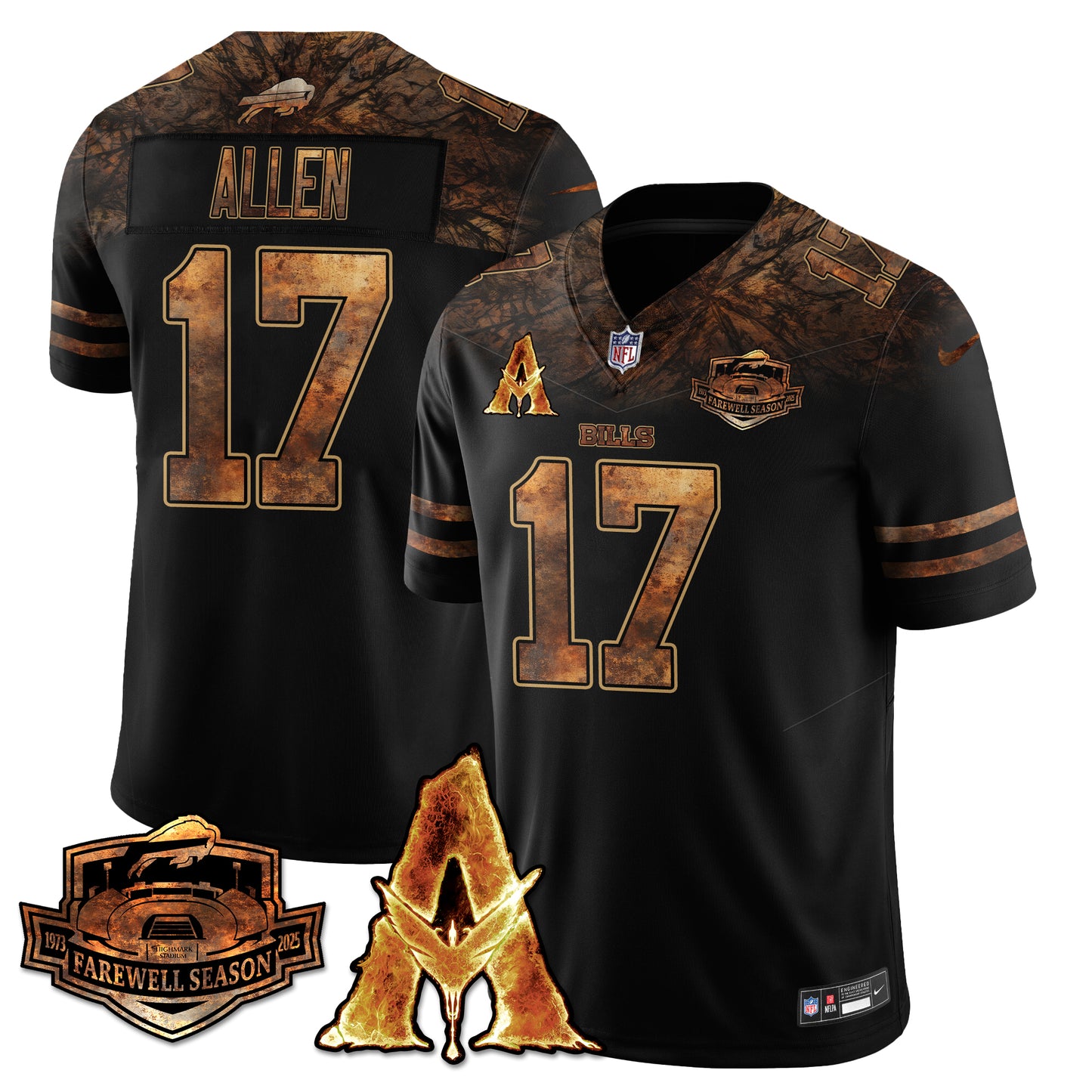 BUF x Avatar 3 Fire and Ash Jersey V2 - All Stitched