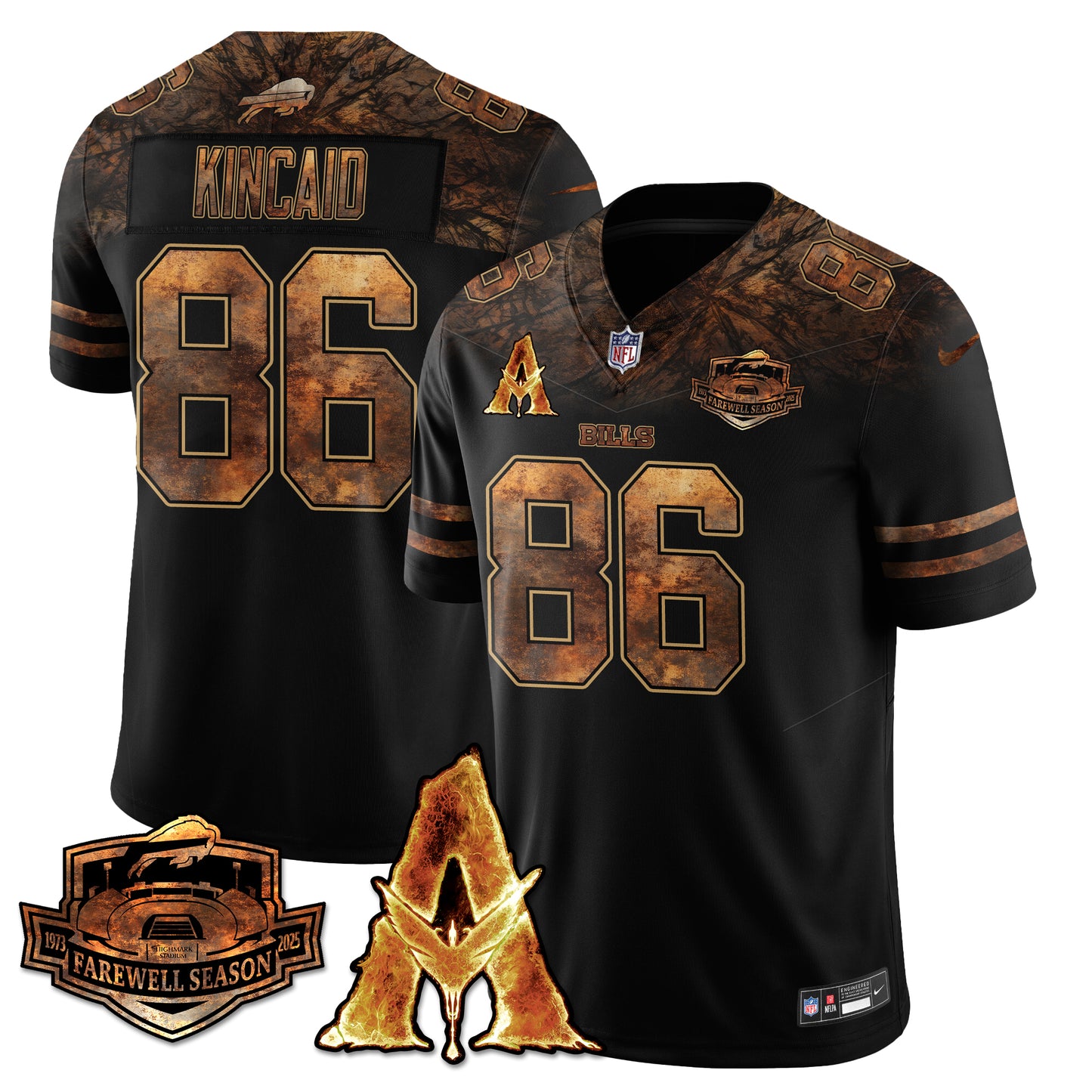 BUF x Avatar 3 Fire and Ash Jersey V2 - All Stitched