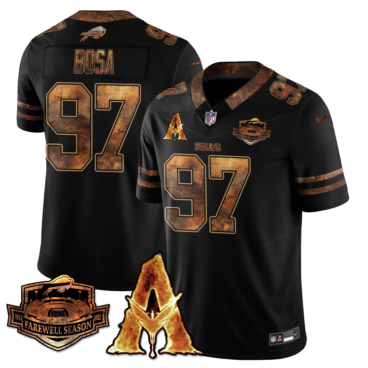 BUF x Avatar 3 Fire and Ash Jersey V2 - All Stitched