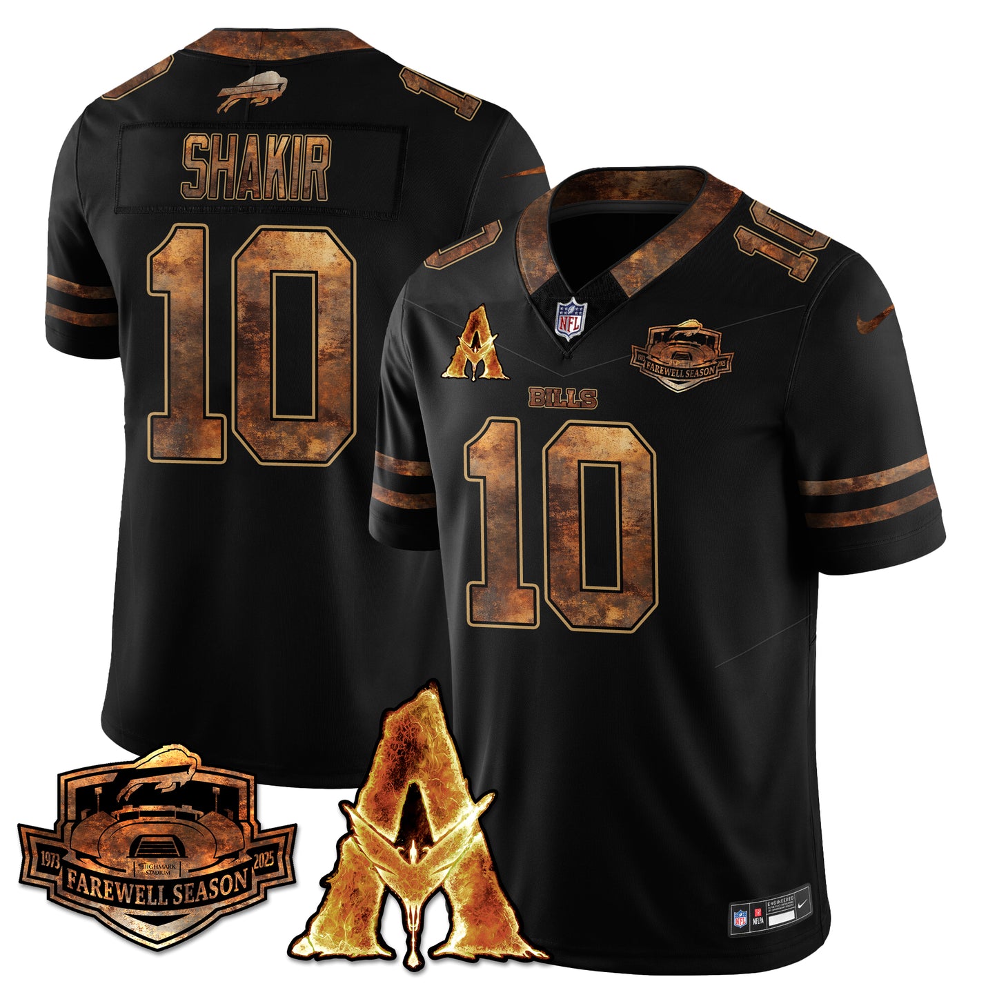 BUF x Avatar 3 Fire and Ash Jersey V2 - All Stitched