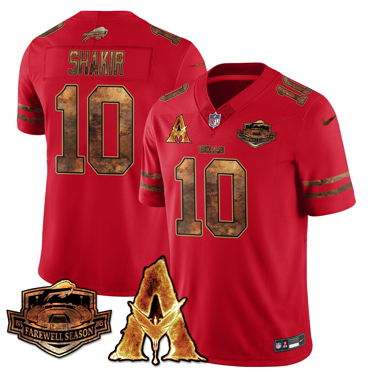 BUF x Avatar 3 Fire and Ash Jersey V2 - All Stitched