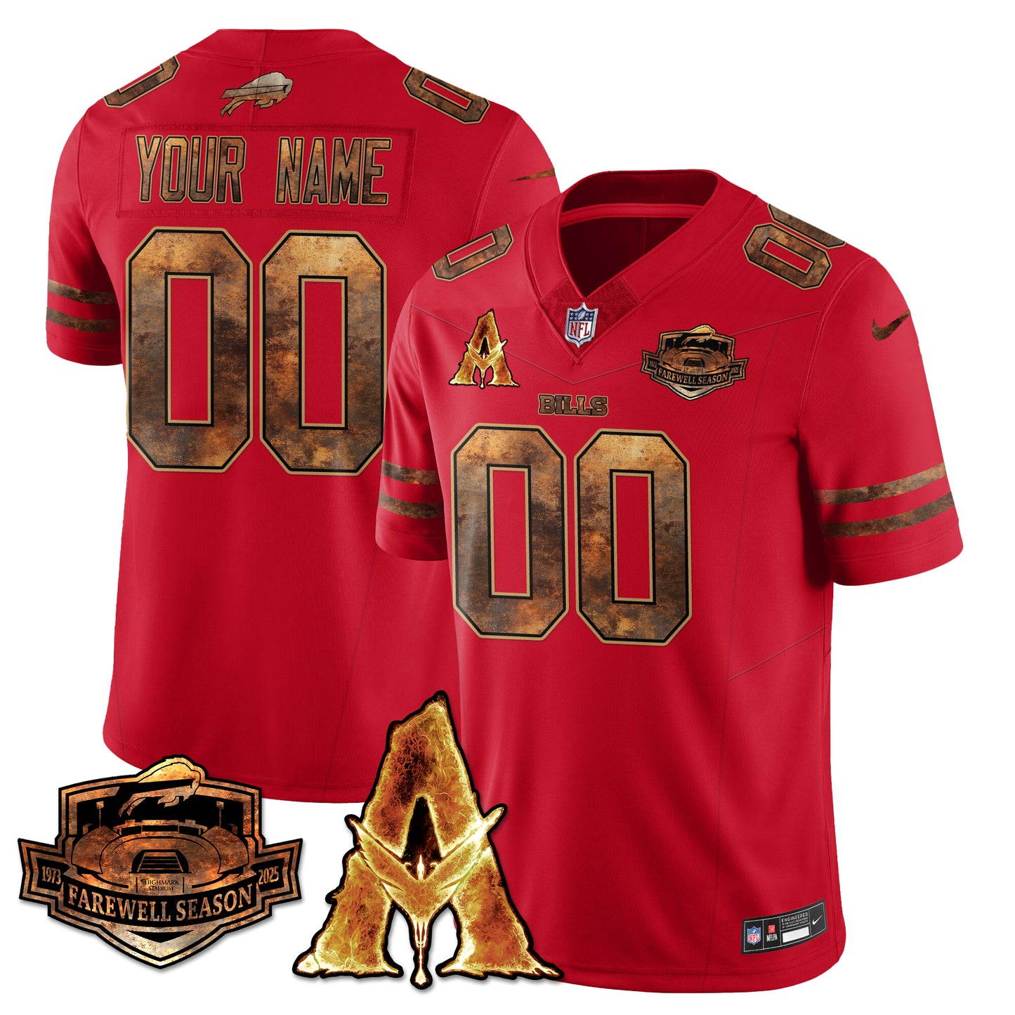 BUF x Avatar 3 Fire and Ash Jersey V2 - All Stitched