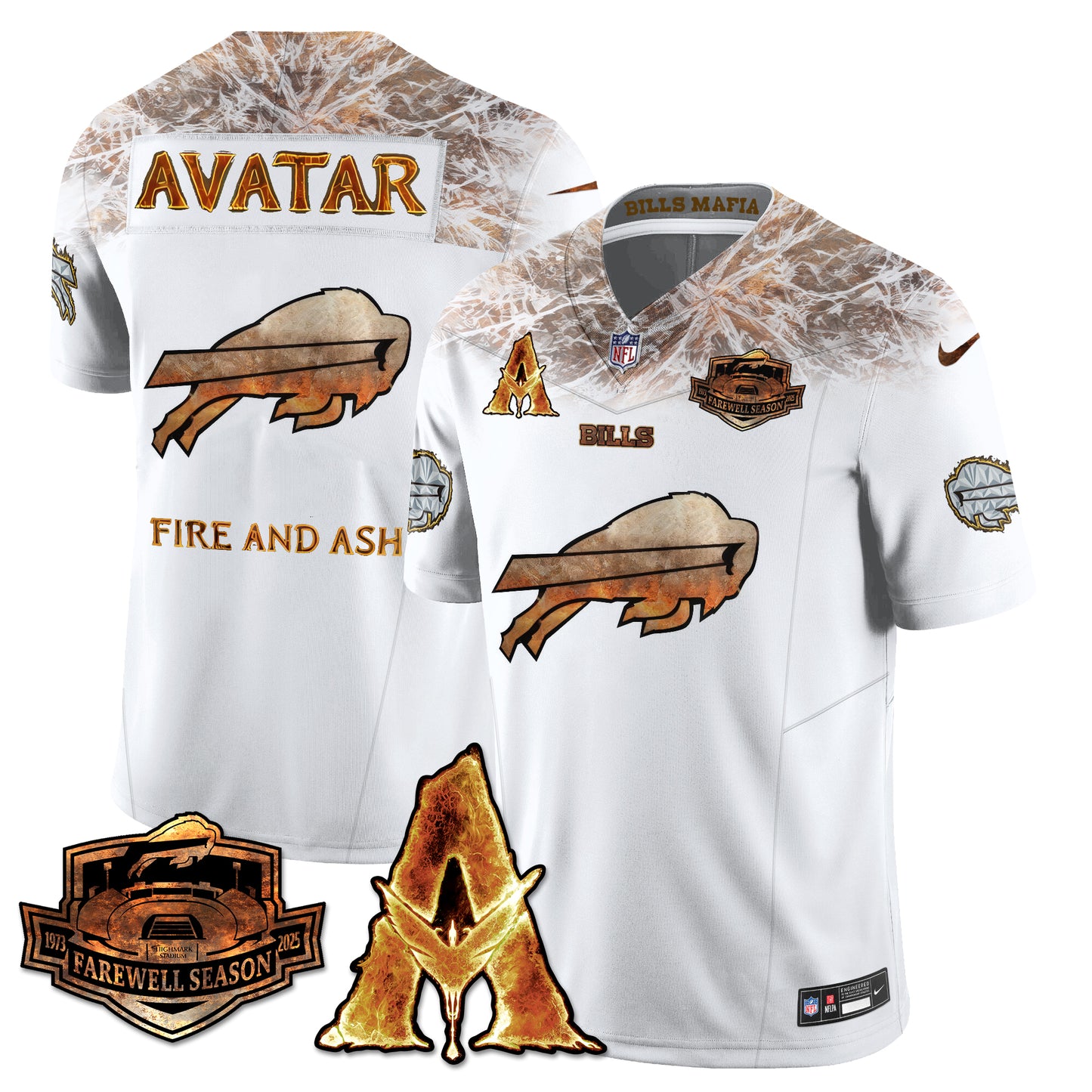 BUF x Avatar 3 Fire and Ash Jersey V2 - All Stitched