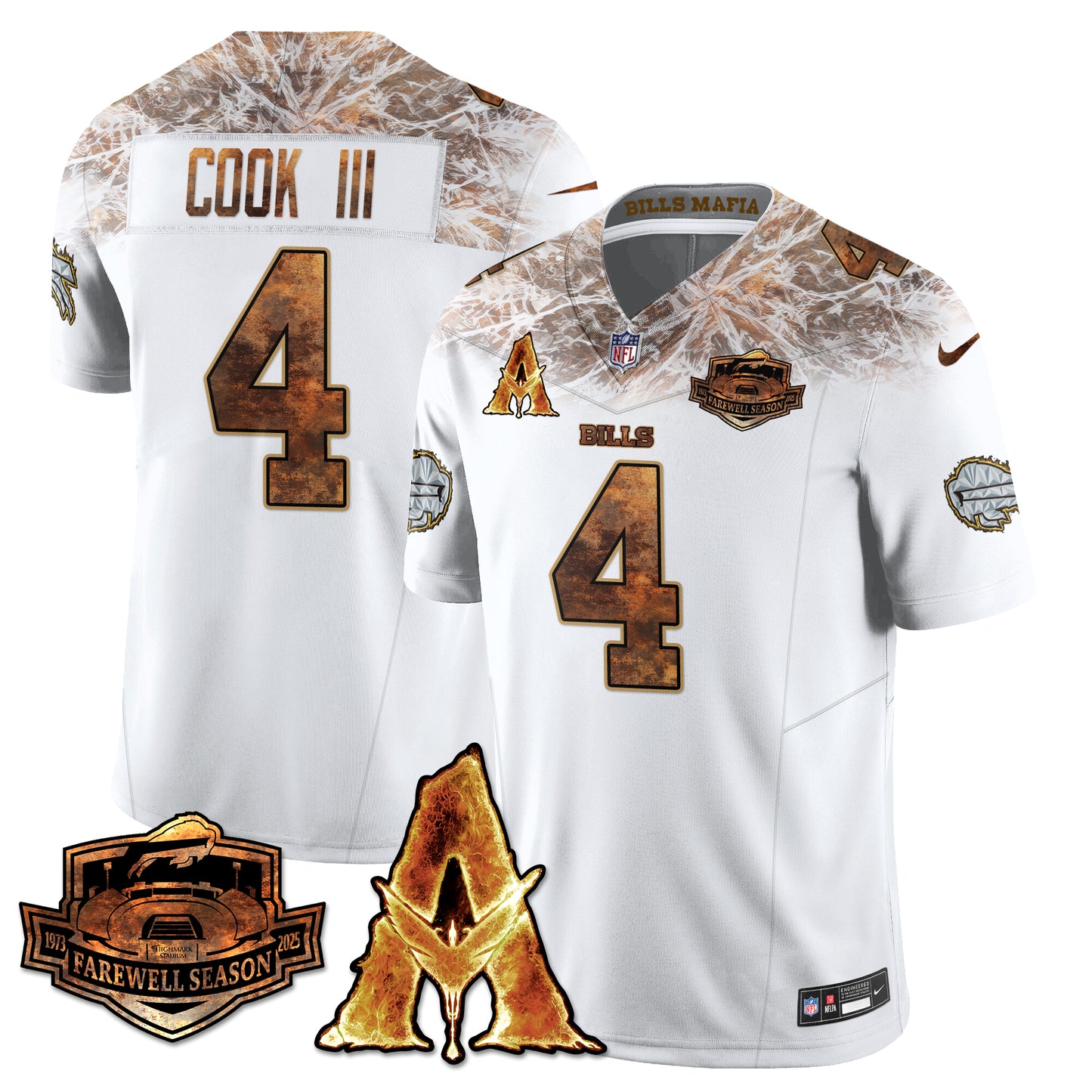 BUF x Avatar 3 Fire and Ash Jersey V2 - All Stitched