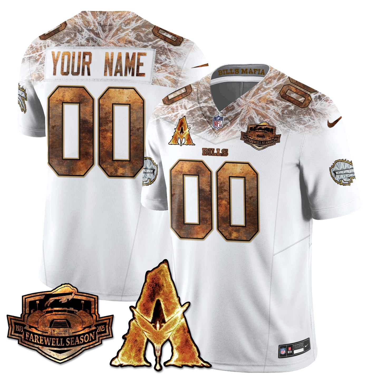 BUF x Avatar 3 Fire and Ash Jersey V2 - All Stitched