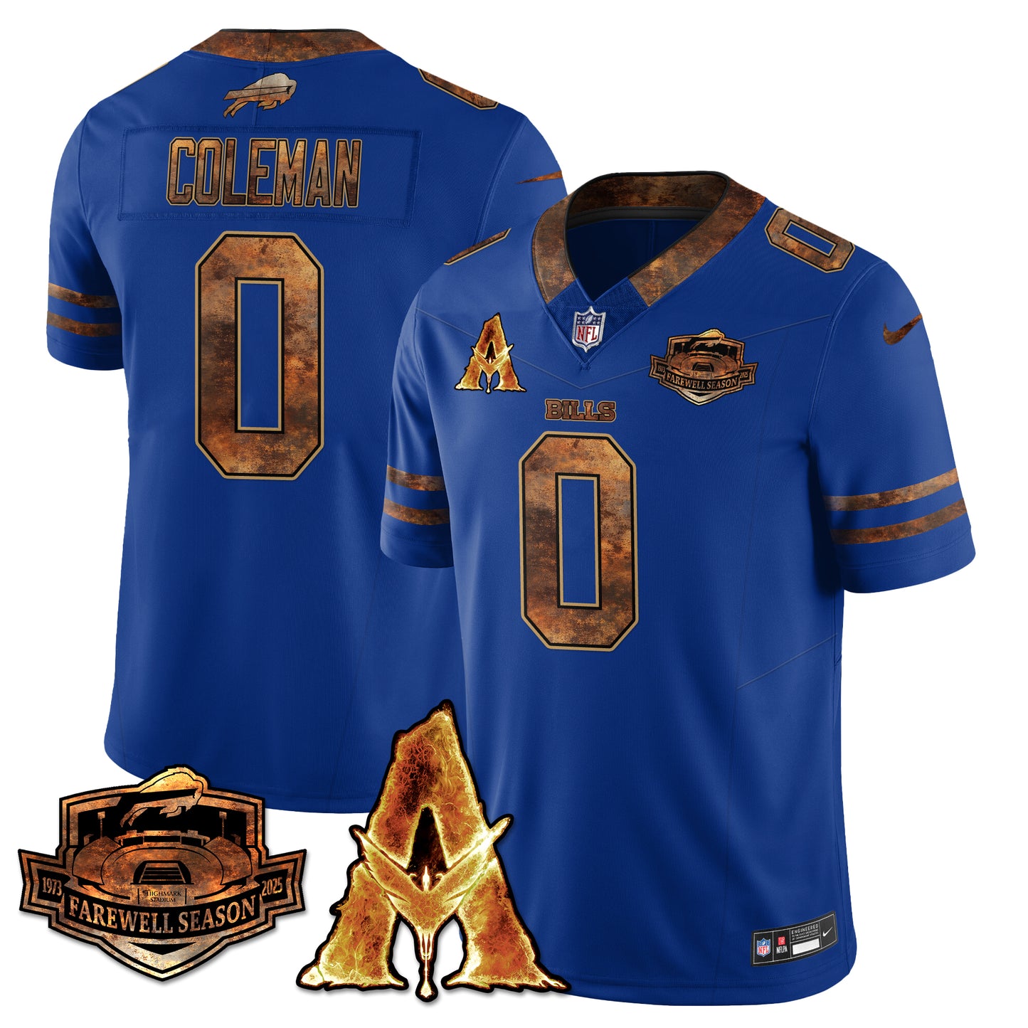 BUF x Avatar 3 Fire and Ash Jersey V2 - All Stitched