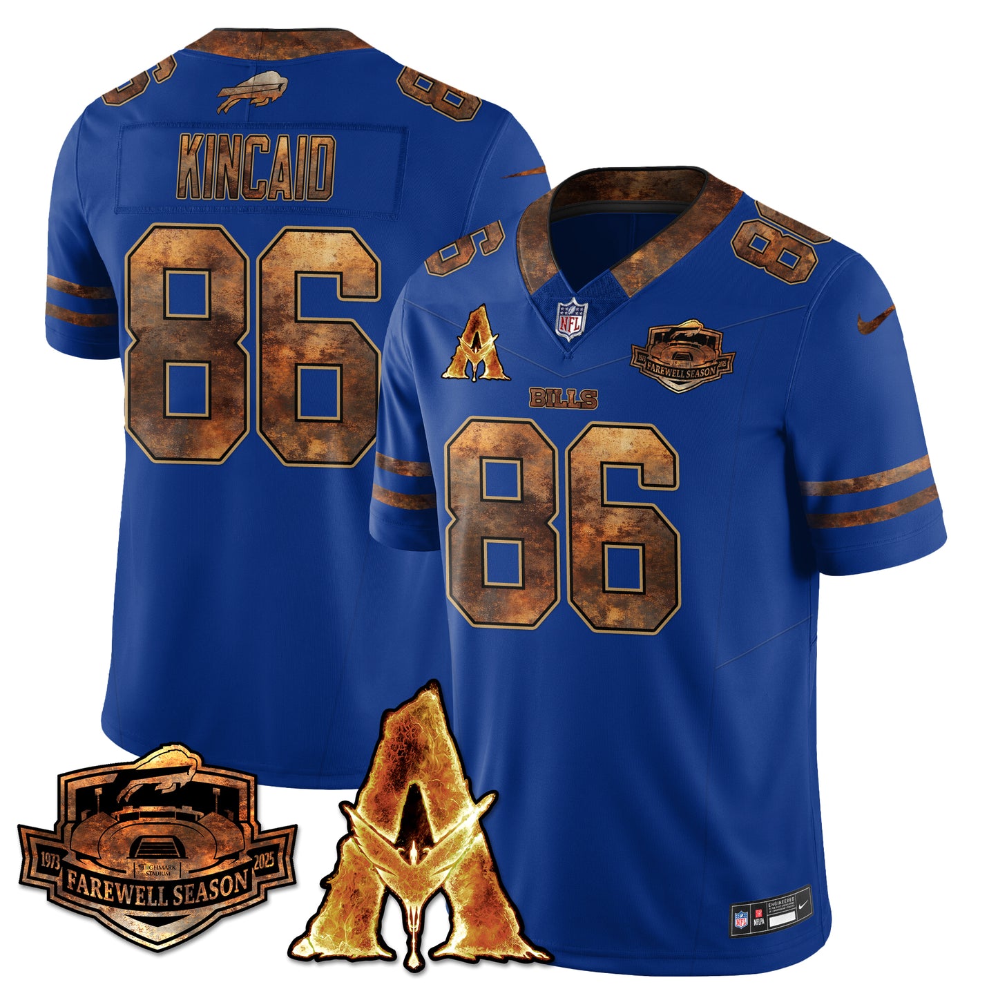 BUF x Avatar 3 Fire and Ash Jersey V2 - Stitched