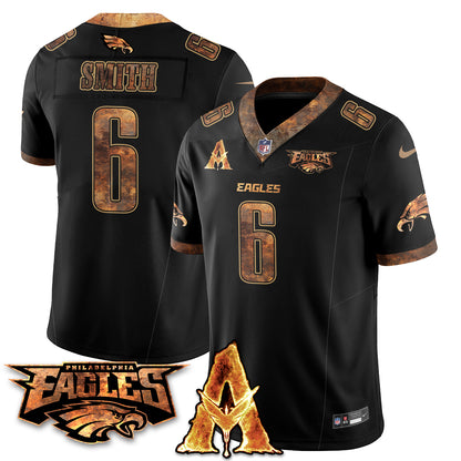 Philadelphia Eagles x Avatar 3 Fire and Ash Jersey V2 - Stitched