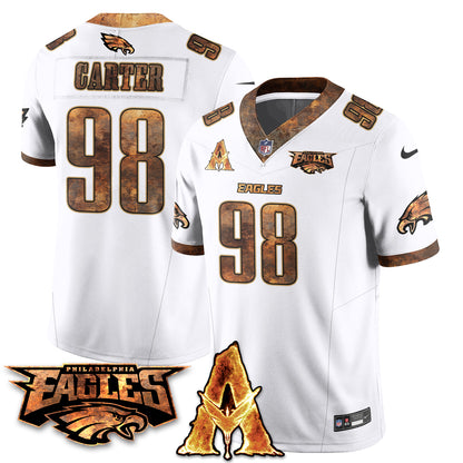 Philadelphia Eagles x Avatar 3 Fire and Ash Jersey V2 - Stitched