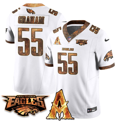 Philadelphia Eagles x Avatar 3 Fire and Ash Jersey V2 - Stitched