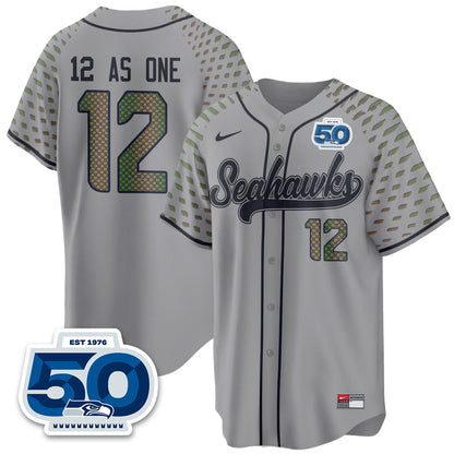 Seattle Seahawks 2025 Rivalries Vapor Limited Baseball Jersey - All Stitched