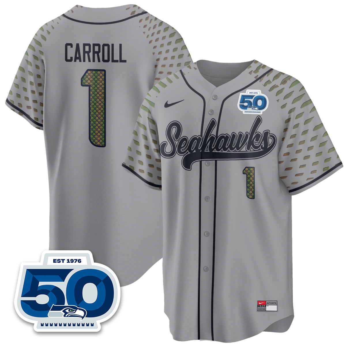 Seattle Seahawks 2025 Rivalries Vapor Limited Baseball Jersey - All Stitched