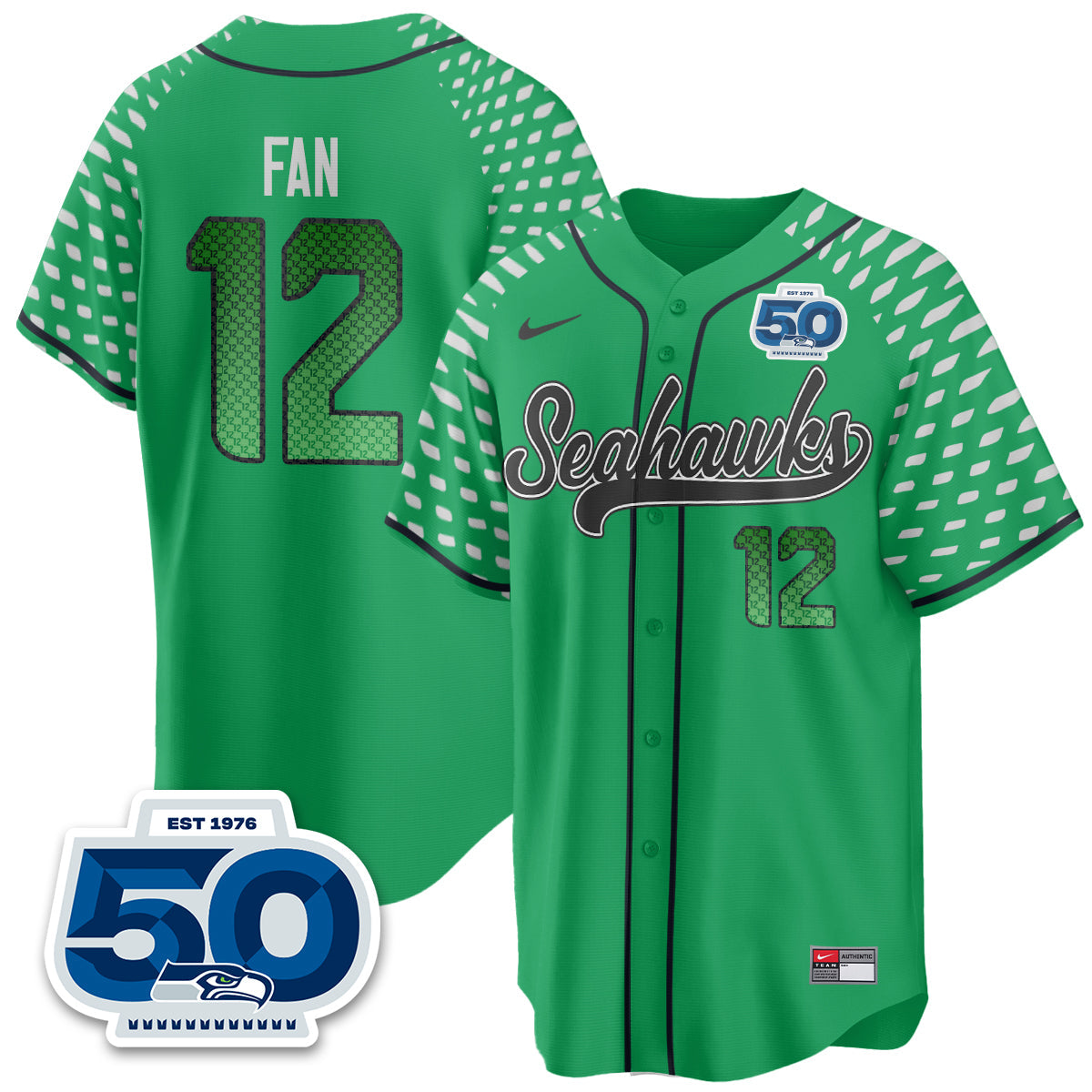 Seattle Seahawks 2025 Rivalries Vapor Limited Baseball Jersey - All Stitched