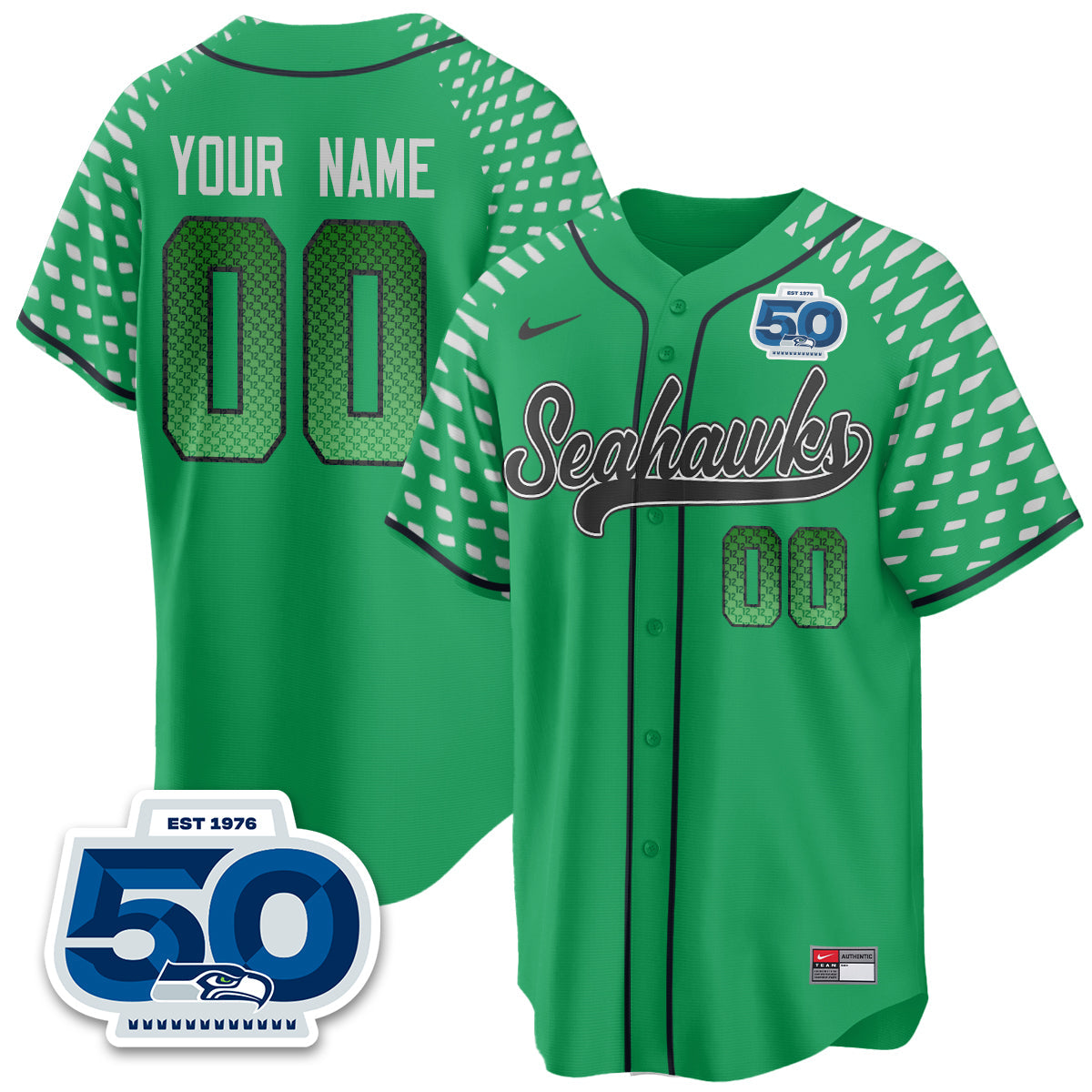 Seattle Seahawks 2025 Rivalries Vapor Limited Baseball Jersey - All Stitched