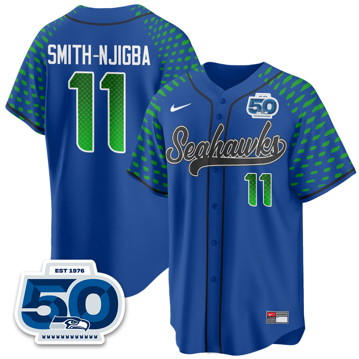 Seattle Seahawks 2025 Rivalries Vapor Limited Baseball Jersey - All Stitched