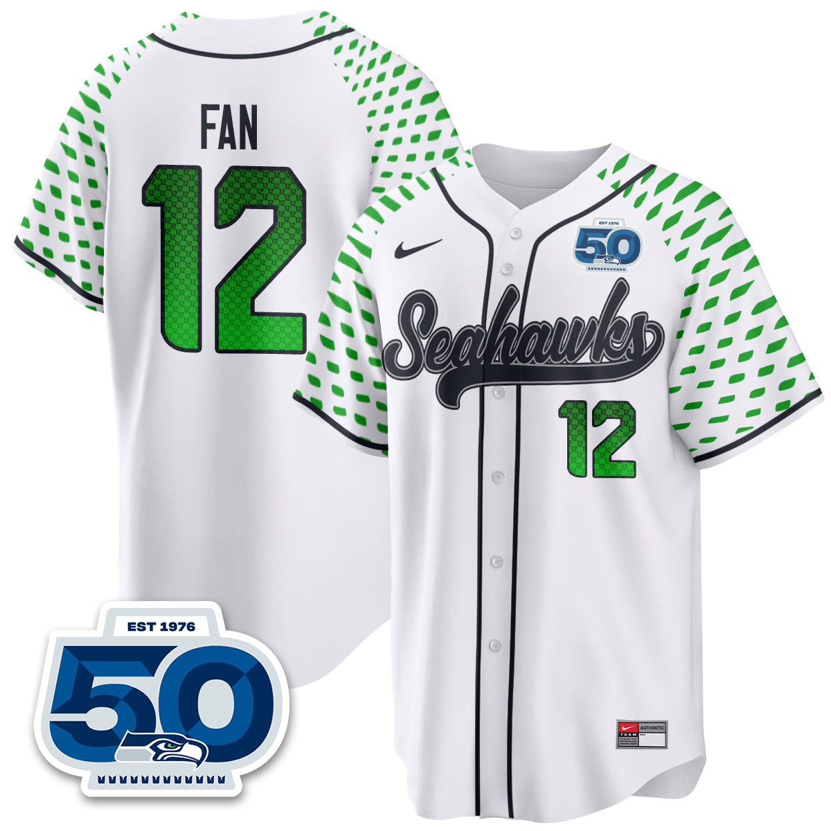 Seattle Seahawks 2025 Rivalries Vapor Limited Baseball Jersey - All Stitched