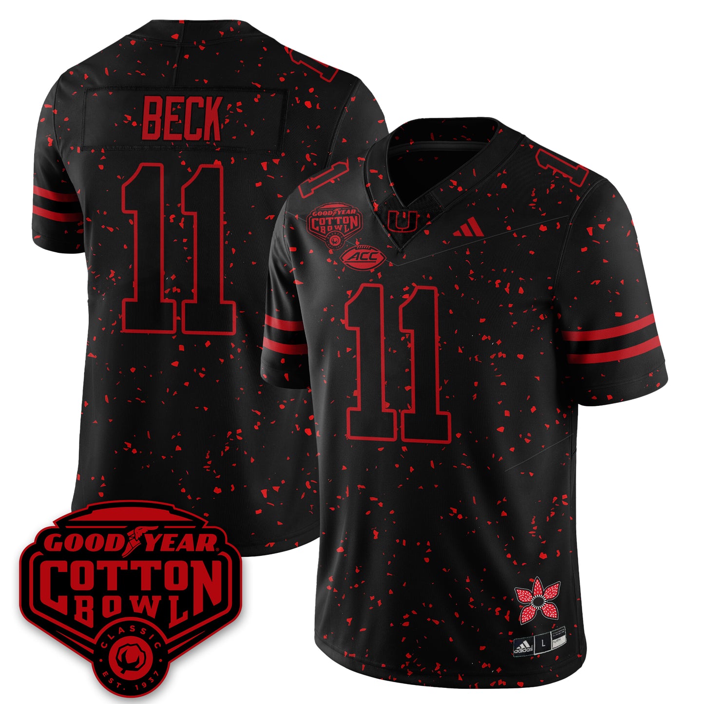 MIA "Stranger Things" Vapor Limited Football Jersey - All Stitched