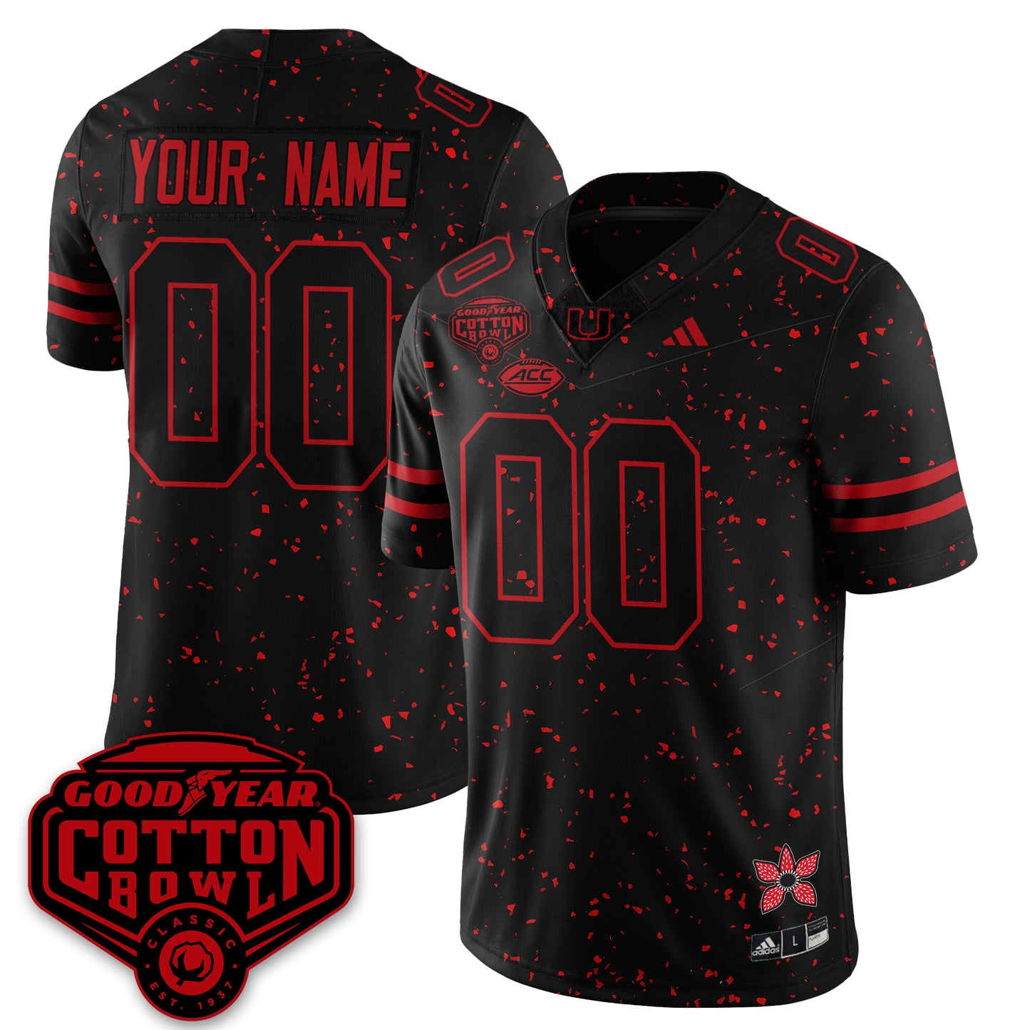 MIA "Stranger Things" Vapor Limited Football Custom Jersey - All Stitched