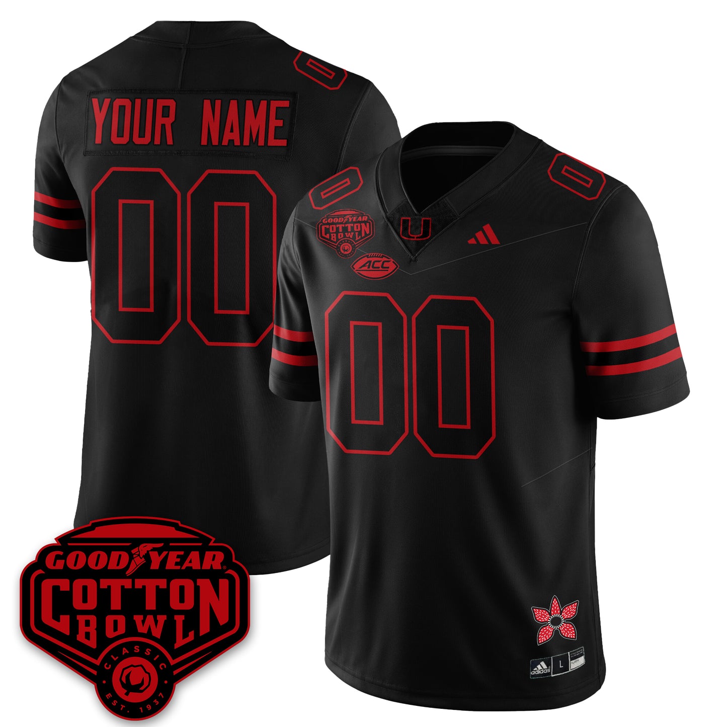 MIA "Stranger Things" Vapor Limited Football Custom Jersey - All Stitched