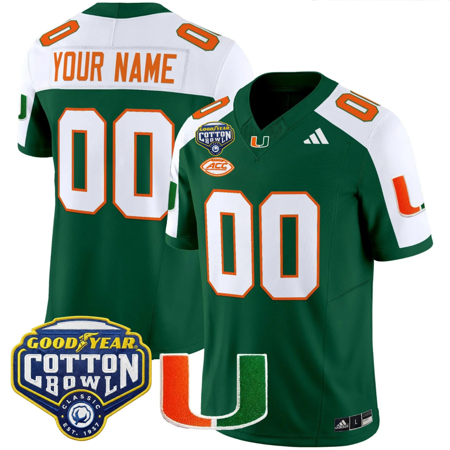 MIA 2025 Goodyear Cotton Bowl Patch Vapor Limited Custom Jersey - All Stitched